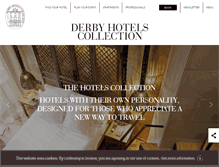 Tablet Screenshot of derbyhotels.com